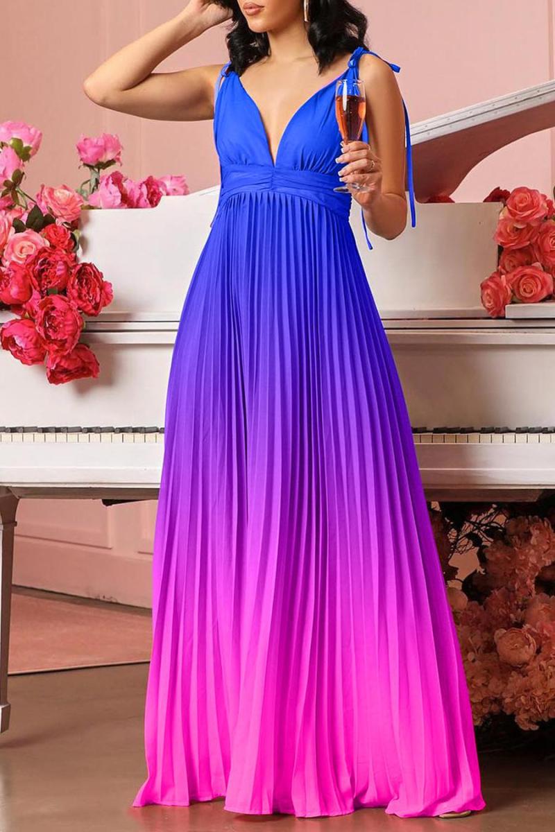 Brunch Date Pleated Maxi Dress