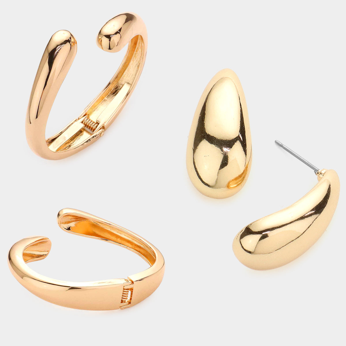 Infinity Curve Bracelet & Earring Set