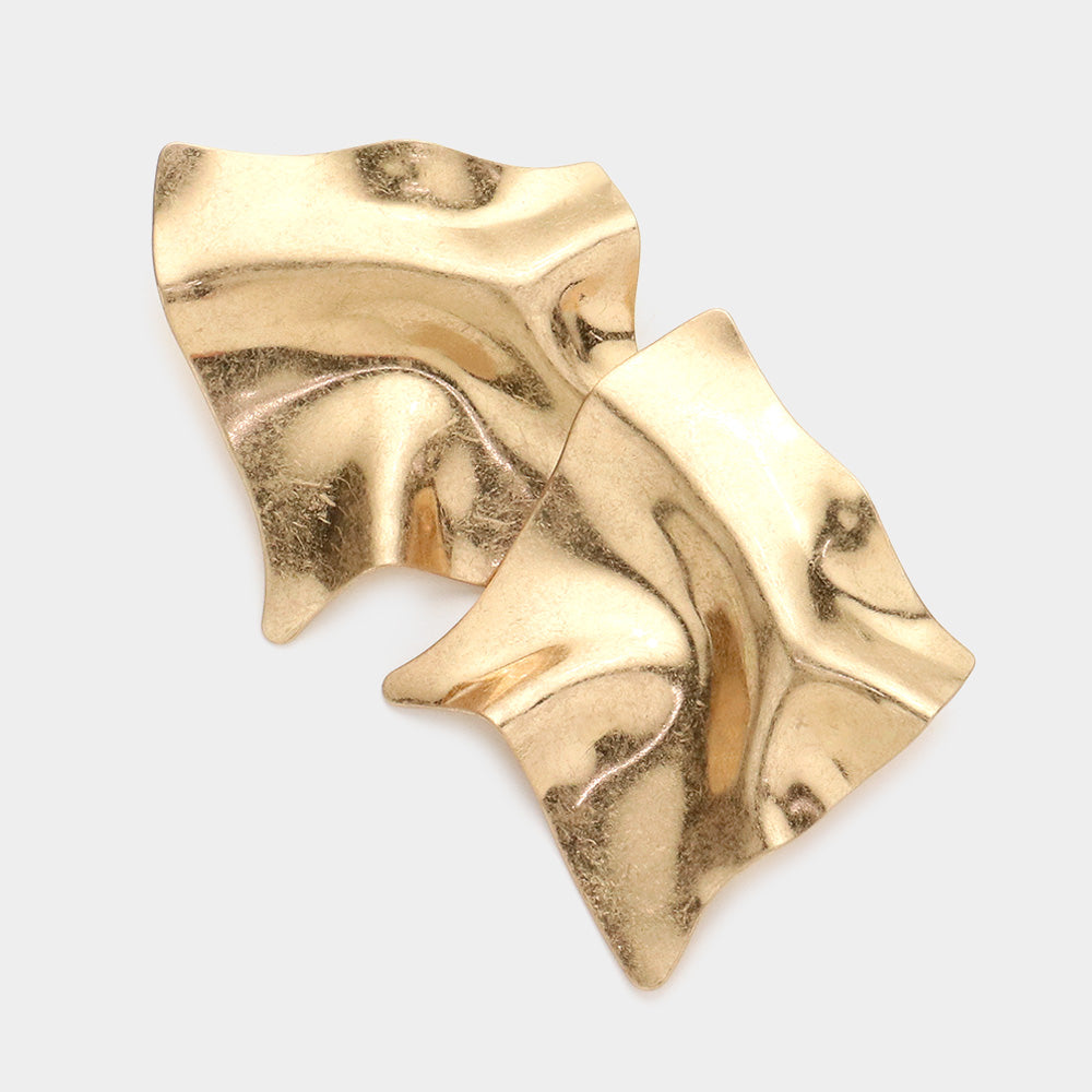 Mia Metallic Wave Earrings