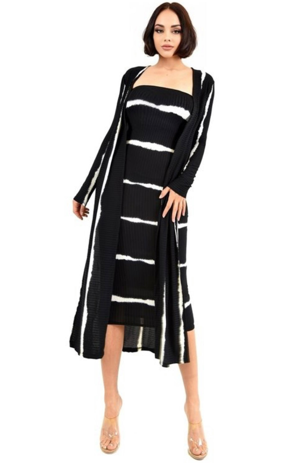 Paparazzi Ready Between The Lines Dress Large