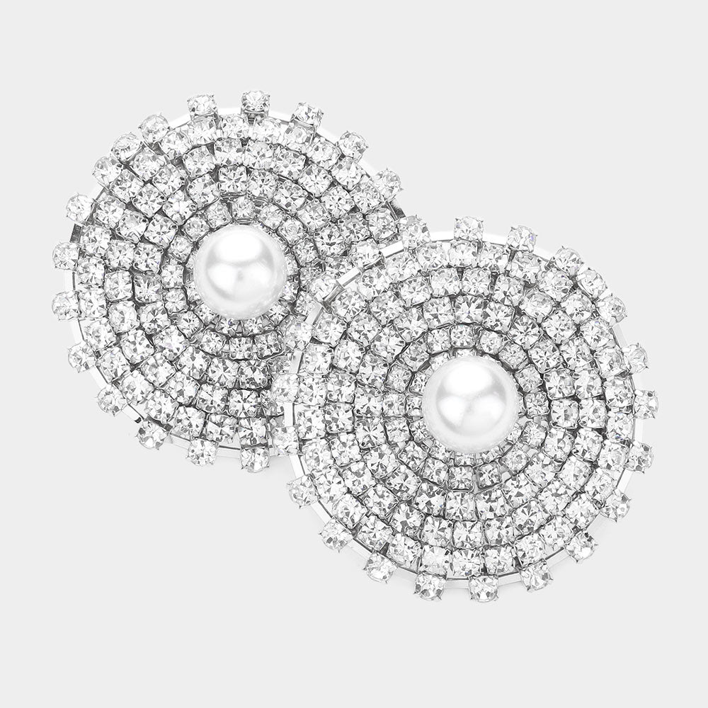 Heart Pearl Hoop Earring & Anklet Set