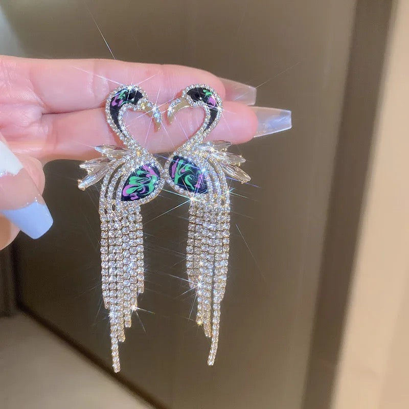 Flashy Flamingo Earrings