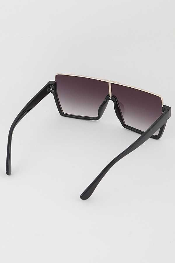 Stefanie Shield Semi- Rimless Sunglasses