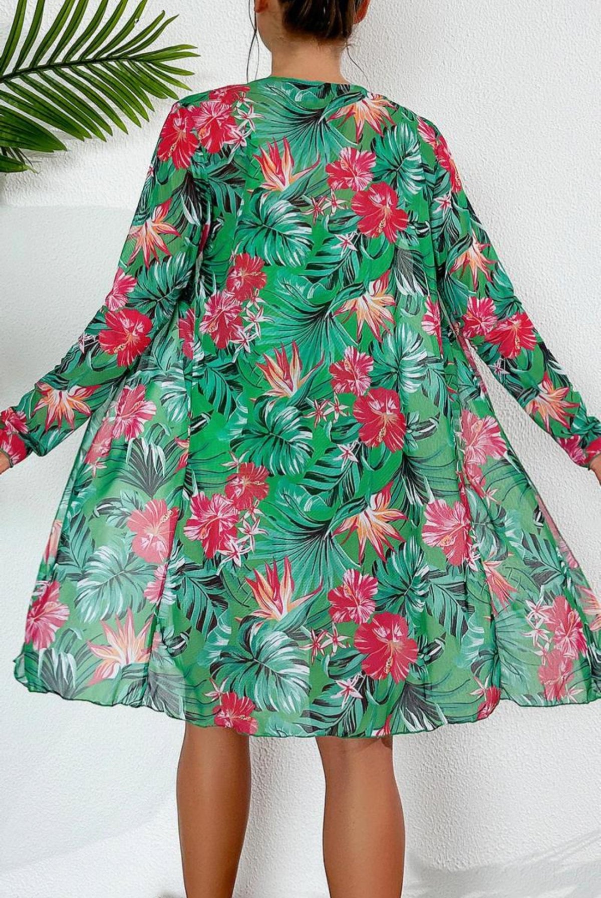 Floral 3PC High-waisted Swimwear Set