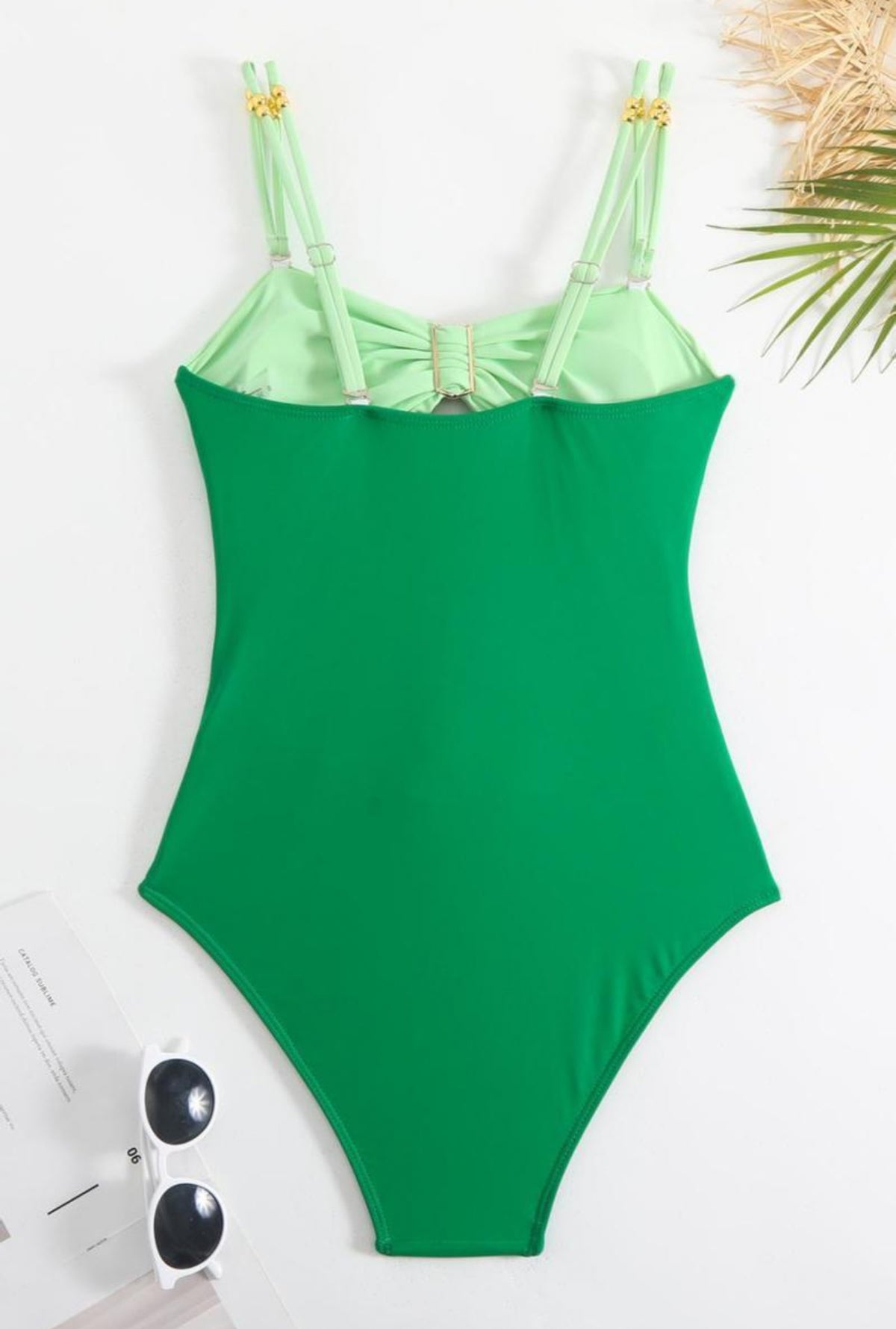 Miami Vice One Piece Swimsuit + Skirt Set