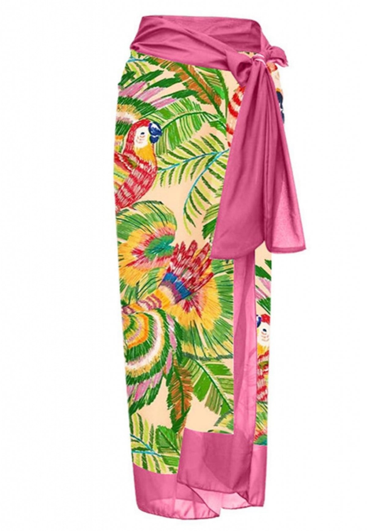Tropical Paradise Swimsuit + Sarong Set