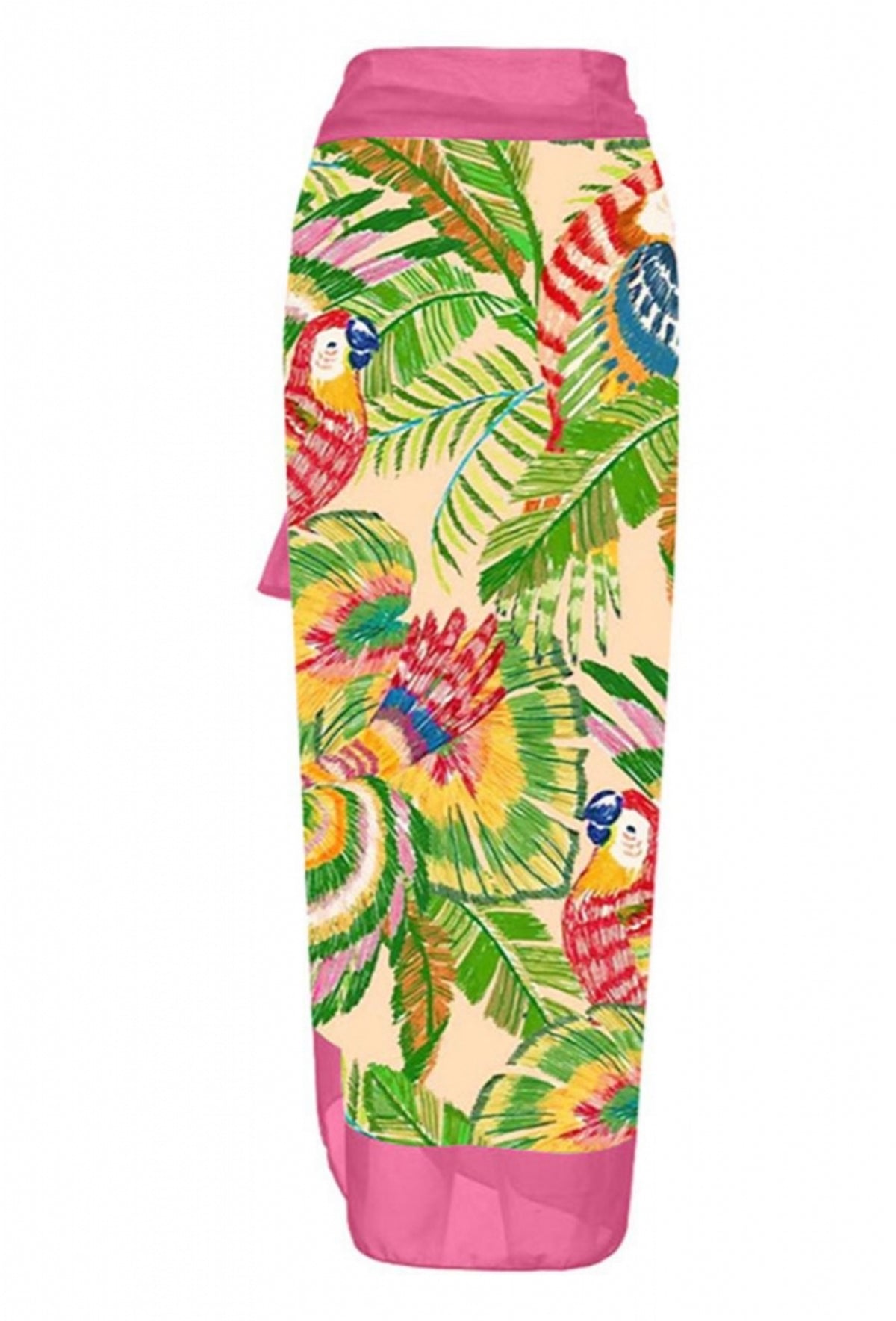 Tropical Paradise Swimsuit + Sarong Set