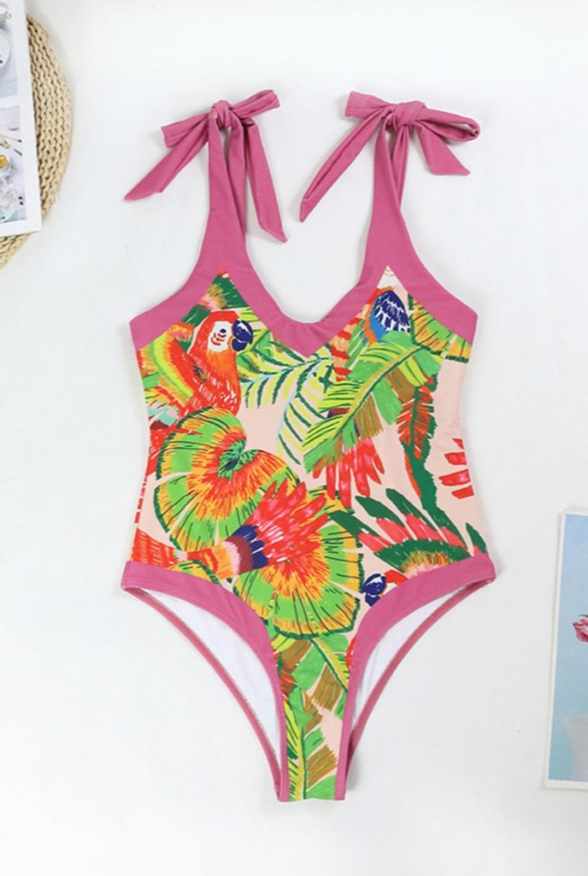 Tropical Paradise Swimsuit + Sarong Set