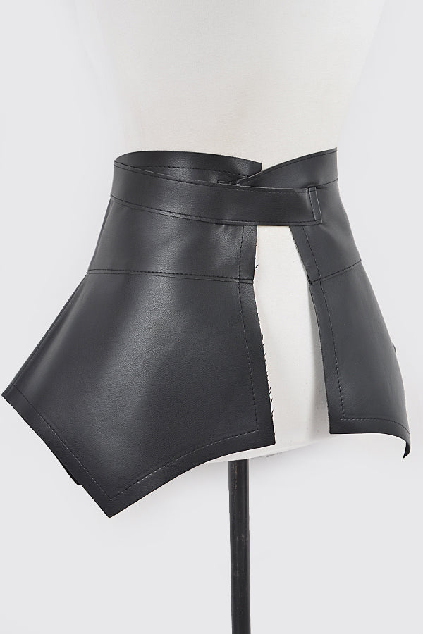 Faux Leather Skirt Belt (Plus Size)