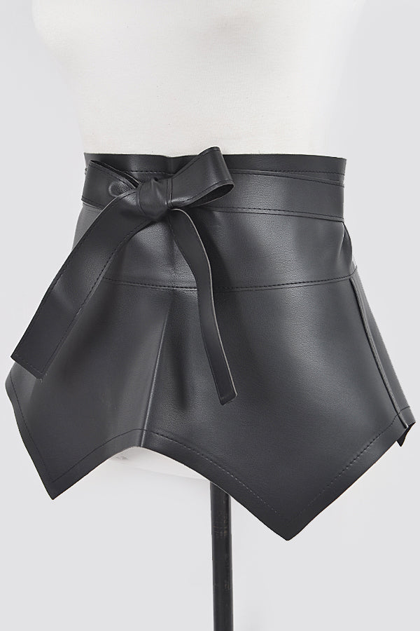 Faux Leather Skirt Belt (Plus Size)