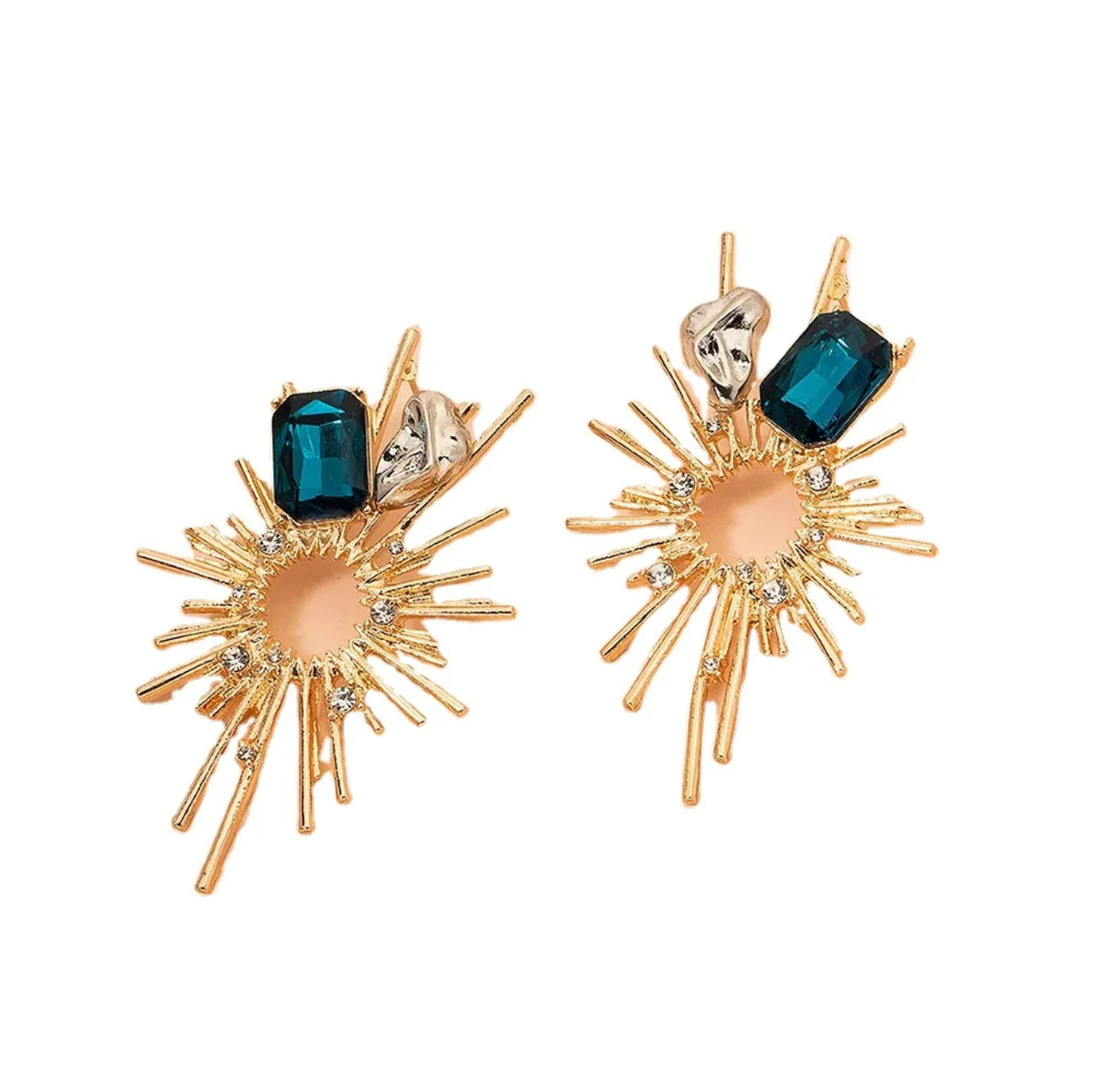 Spiked Drip Rhinestone Earrings