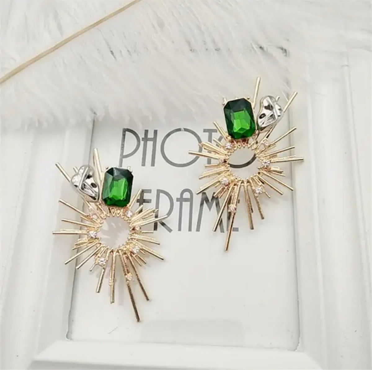 Spiked Drip Rhinestone Earrings