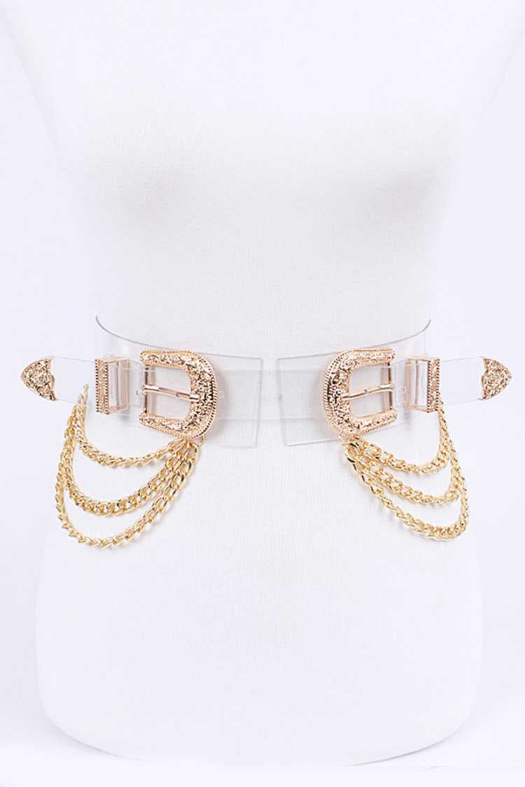 Double Up Chain Belt (Plus Size)