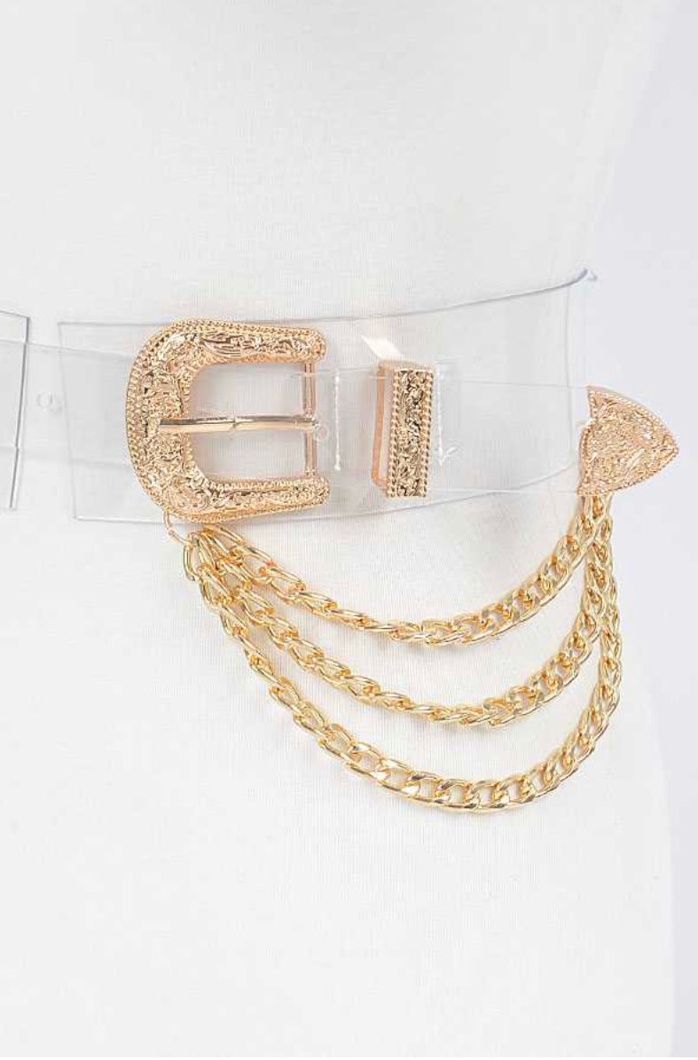 Double Up Chain Belt (Plus Size)