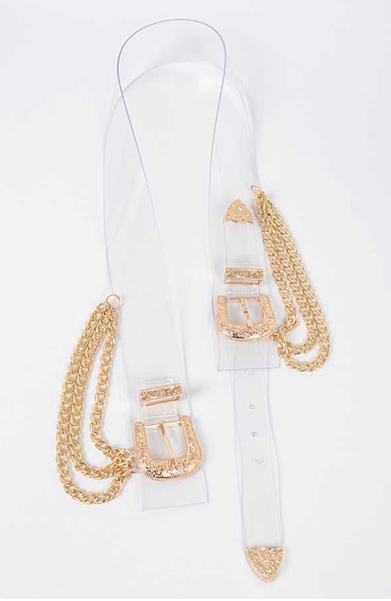 Double Up Chain Belt (Plus Size)