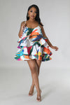 Just Flaunt it Dress (Tropical White)