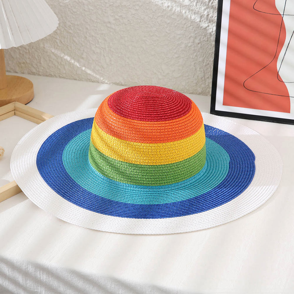 Color Block Straw Hat