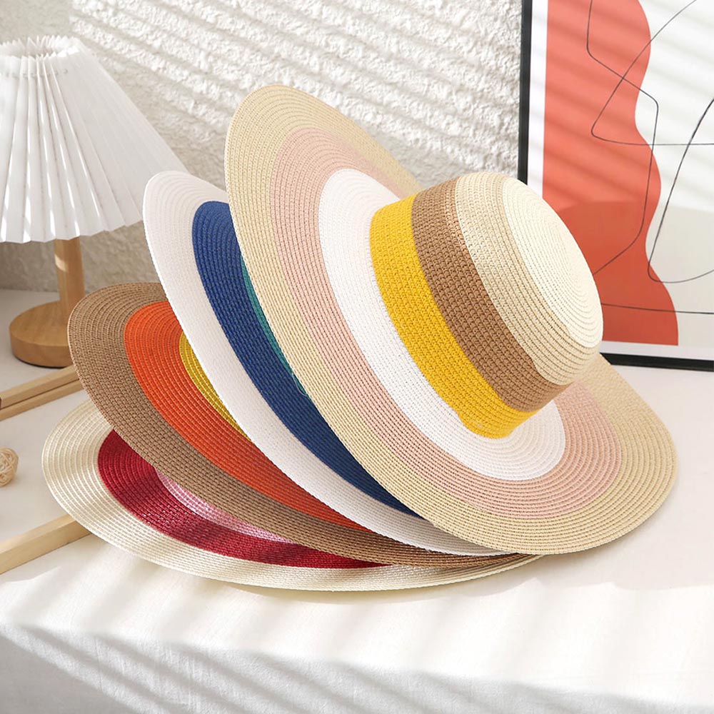 Color Block Straw Hat