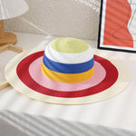 Color Block Straw Hat