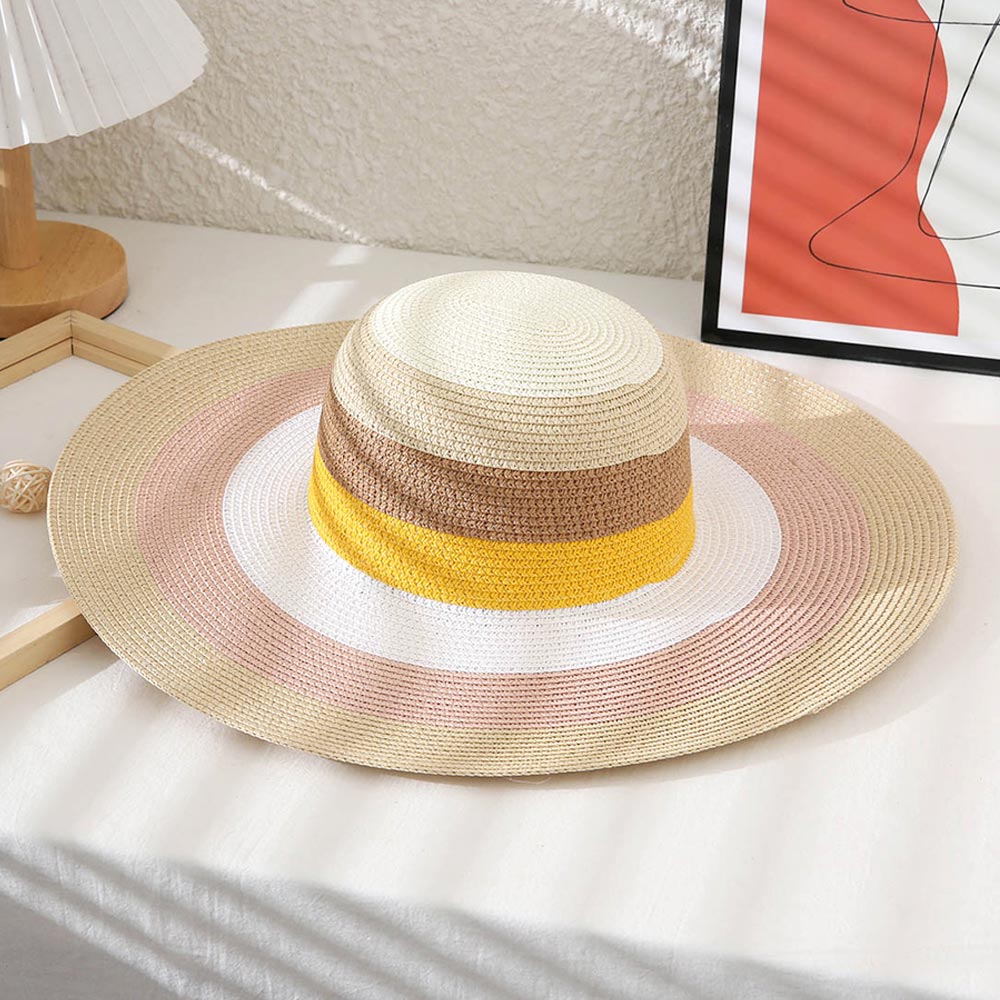Color Block Straw Hat
