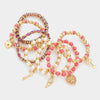 7PC Multi Beaded Bangle Set