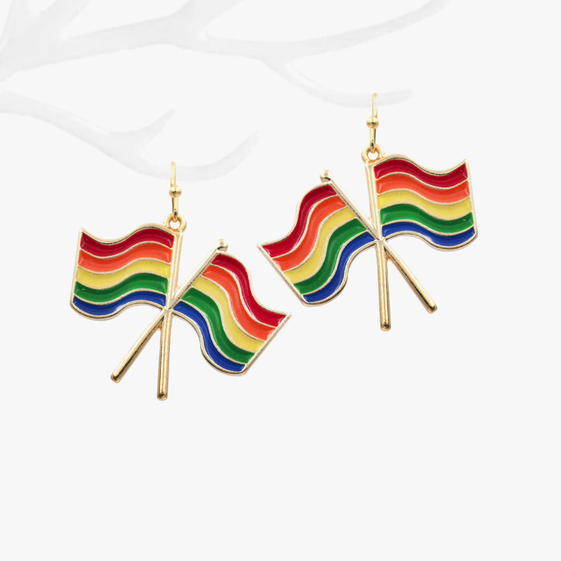 Rainbow Flag Earrings