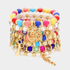 7PC Multi Beaded Bangle Set
