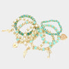 7PC Multi Beaded Bangle Set
