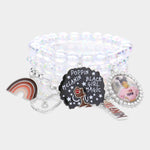 Melanin Popping Beaded 5pc Bracelet Set