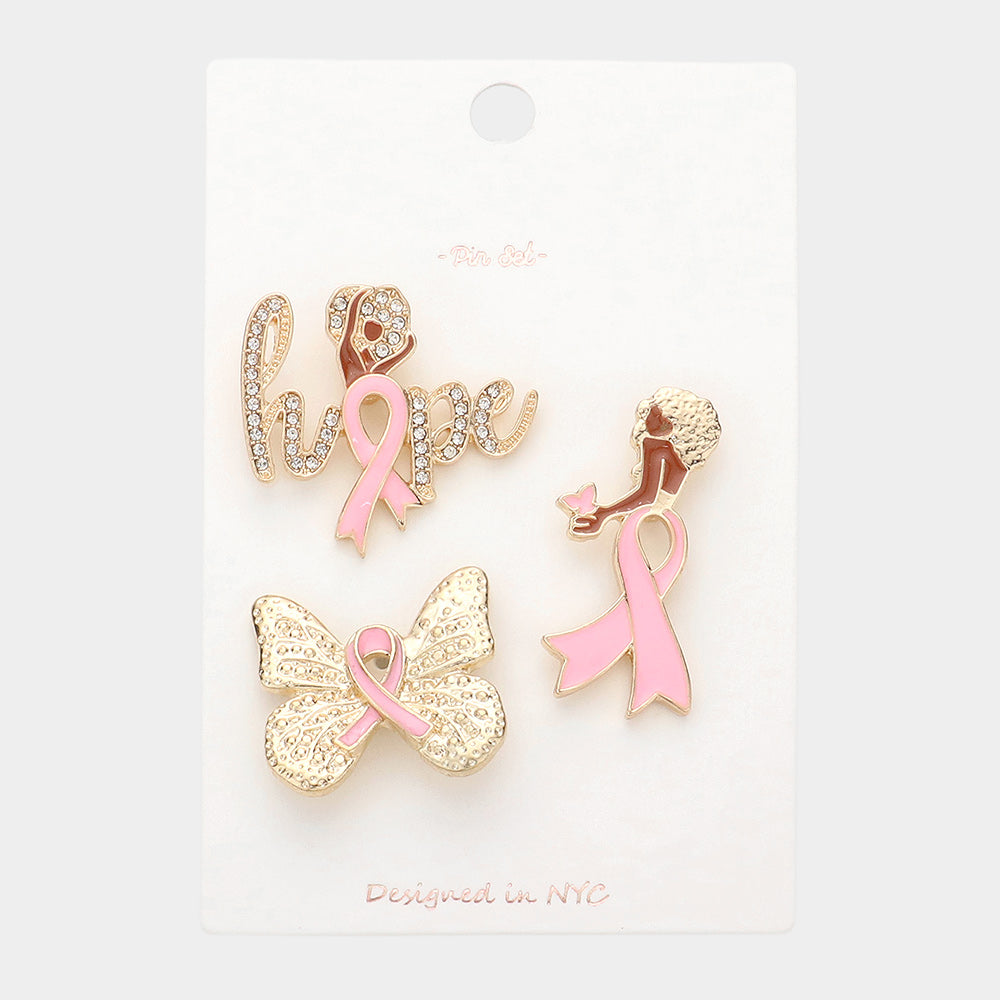 Hope 3Pc Brooch Pin Set