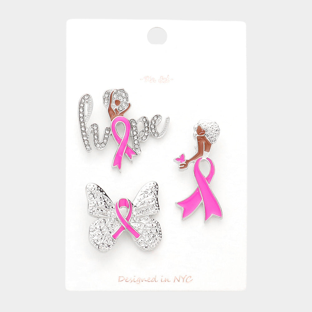 Hope 3Pc Brooch Pin Set