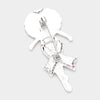 Pink Ribbon Afro Queen Brooch