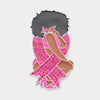 Pink Ribbon Afro Girl Brooch