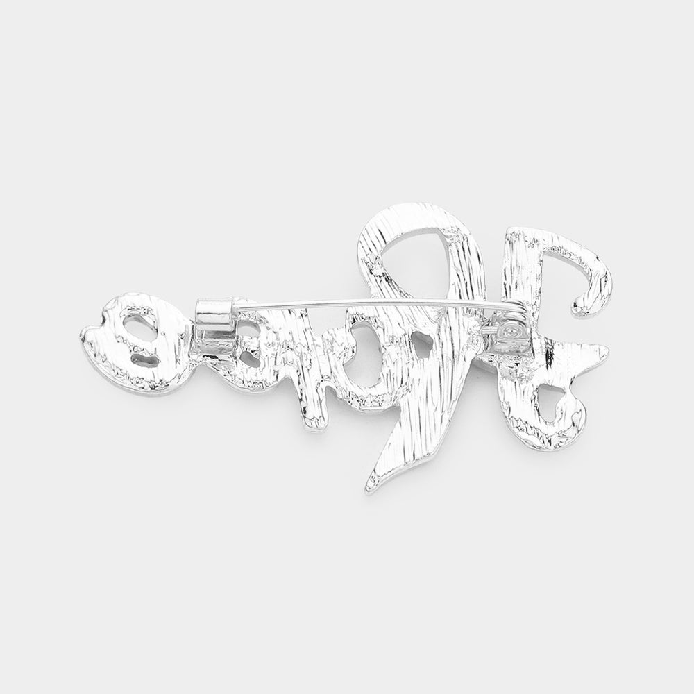 Pink Ribbon Hope Brooch