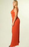 Pleated Two Piece Pants Set