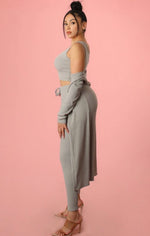 Ribbed Three Piece Casual Set