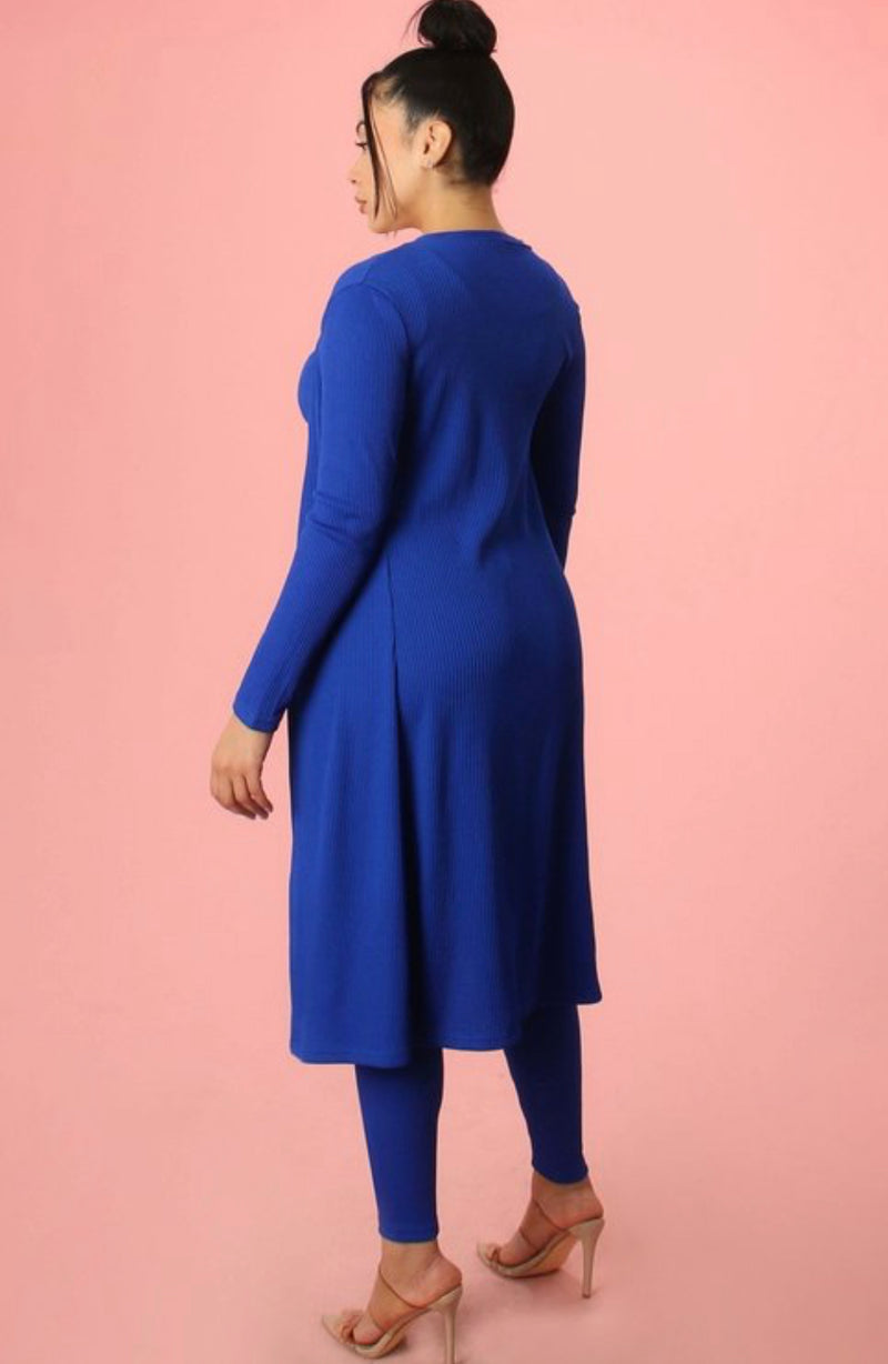 Ribbed Three Piece Casual Set