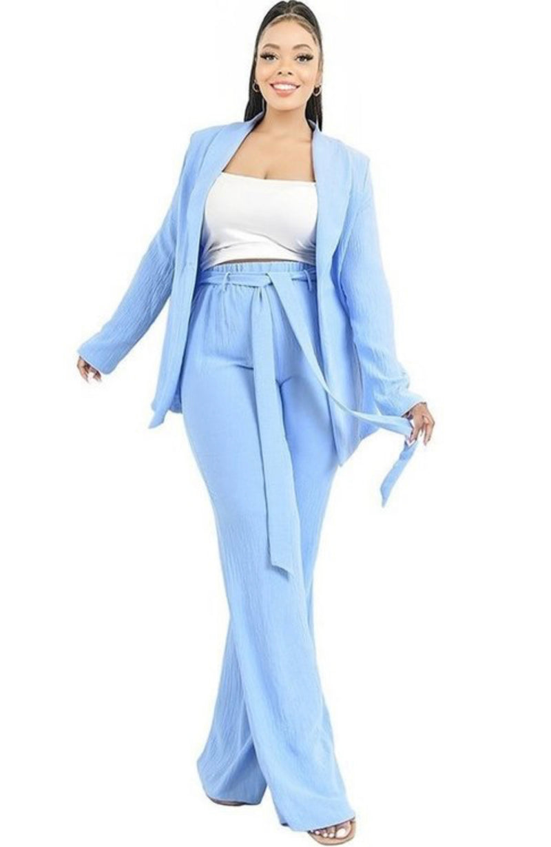 Boss Up Blazer Pants Set (Plus Size)