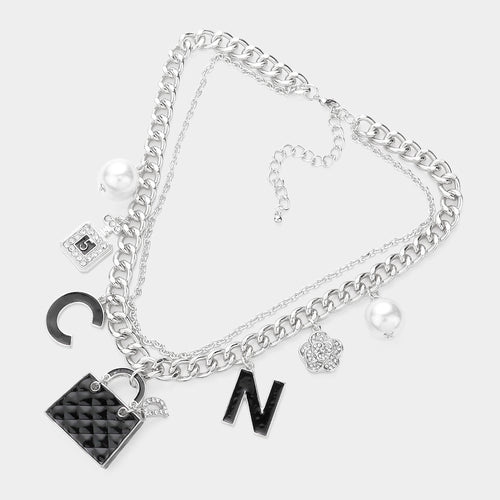 Perfume Bottle Charm Necklace