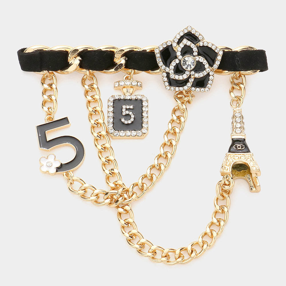 Eiffel Tower Charm  Brooch