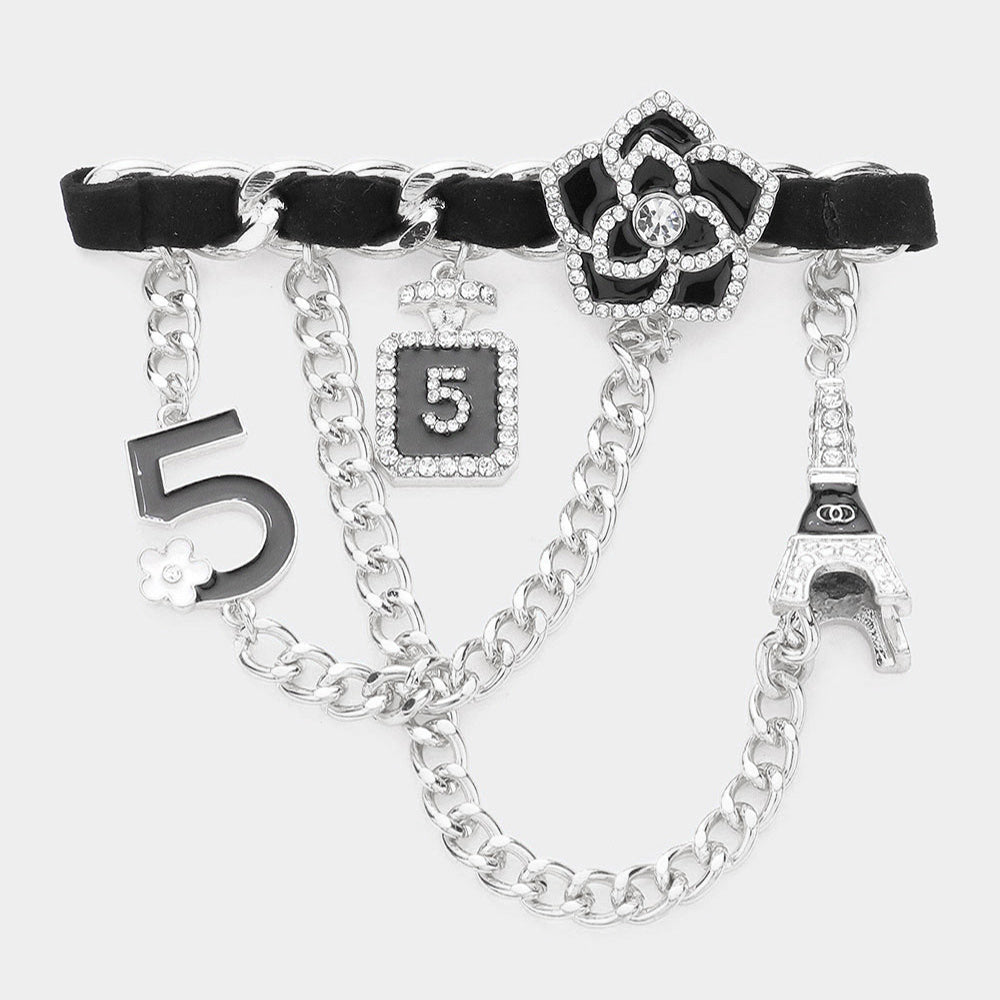 Eiffel Tower Charm  Brooch