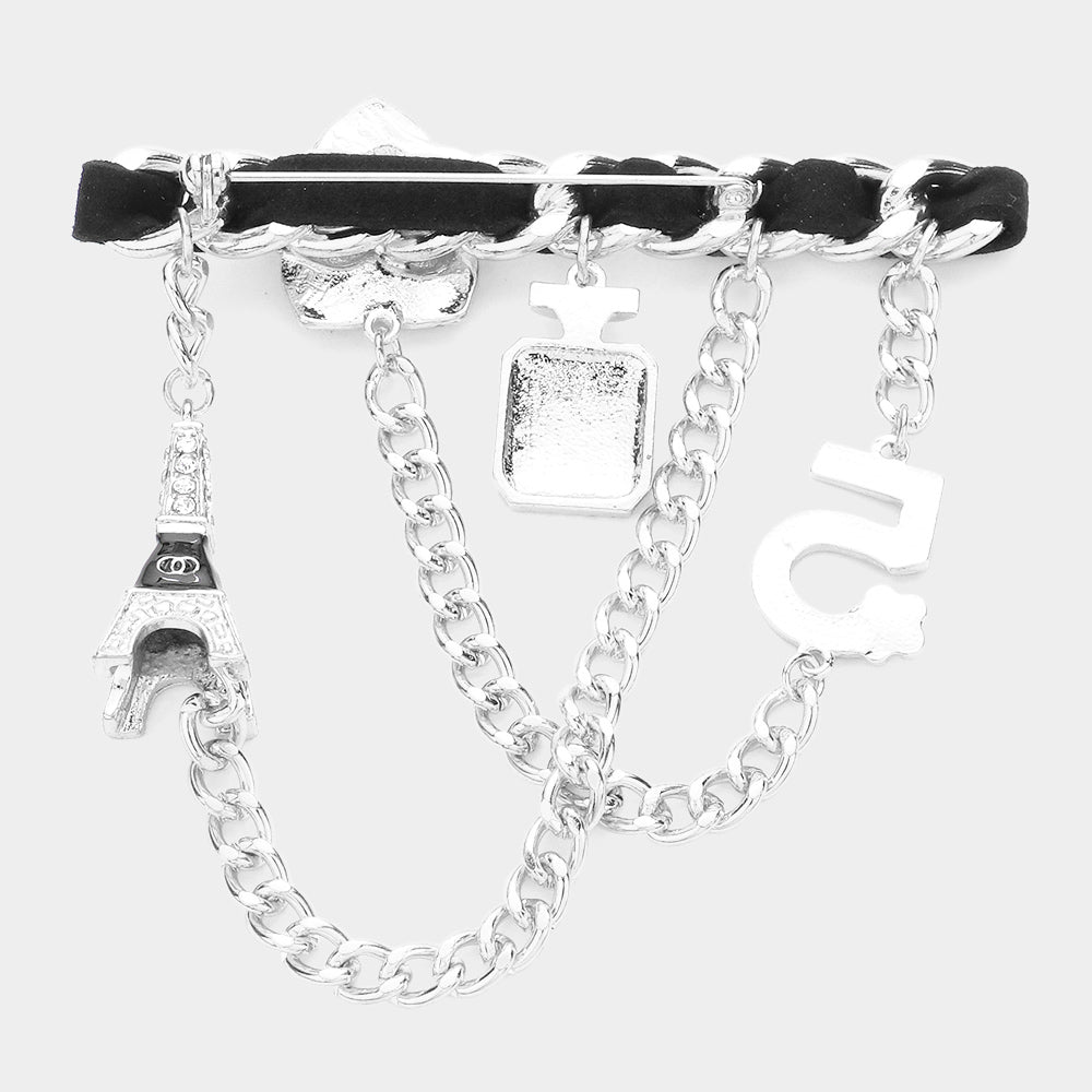 Eiffel Tower Charm  Brooch