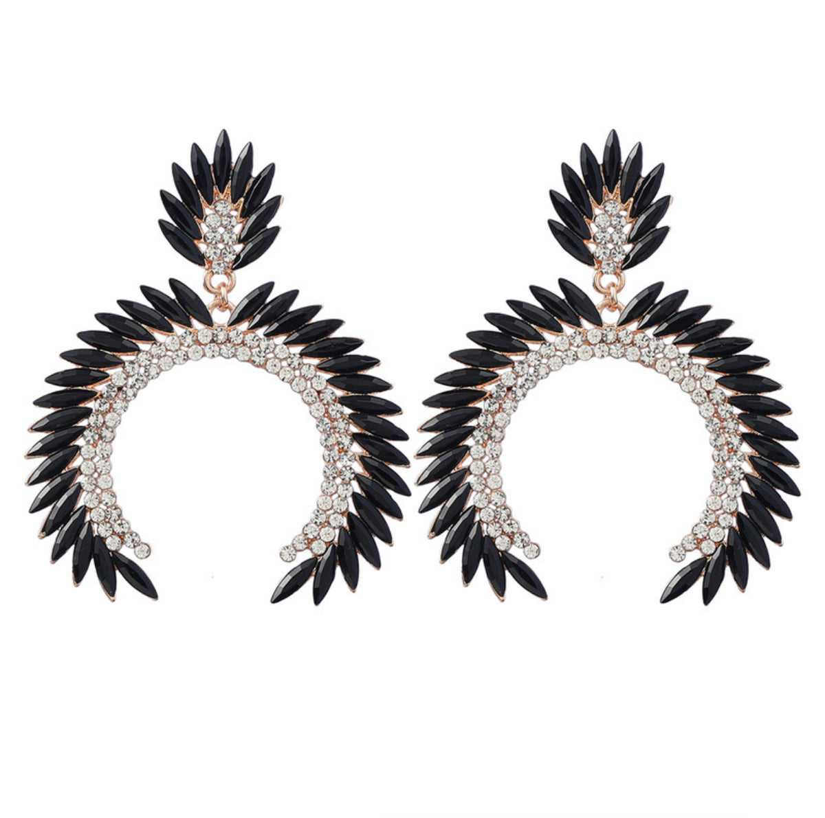 Curved Dangle Earrings