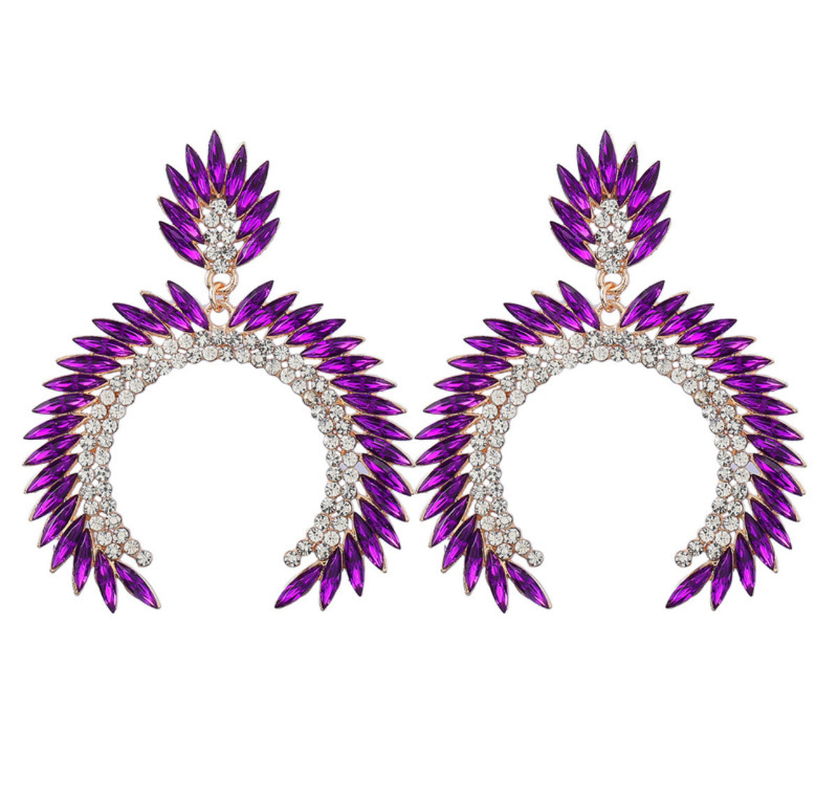 Curved Dangle Earrings