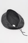 Faux Leather Beret Hat