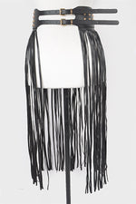 Studded Fringe Belt