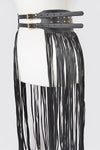 Studded Fringe Belt