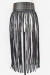 Studded Fringe Belt