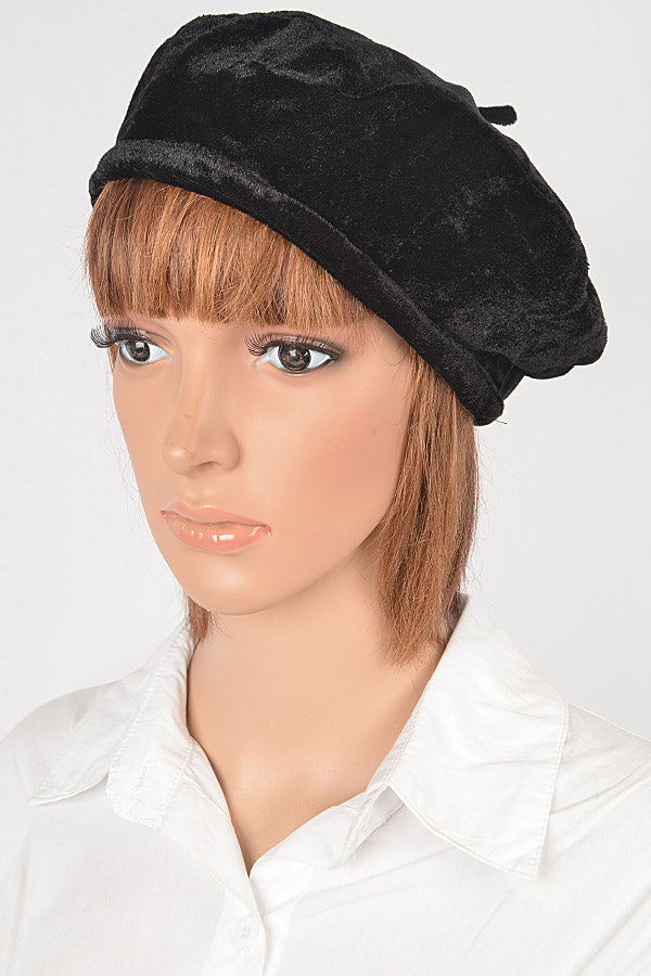Velvet Beret Hat