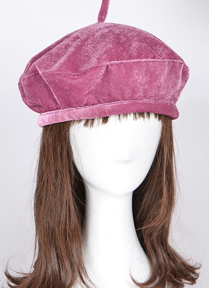 Velvet Beret Hat